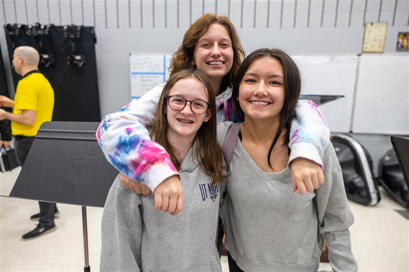Fairview High band students play